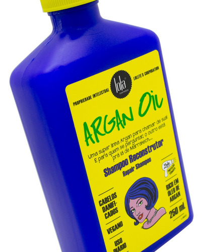 Lola Argan Oil Shampoo Reconstructor Reparador Pelo 250ml 3c