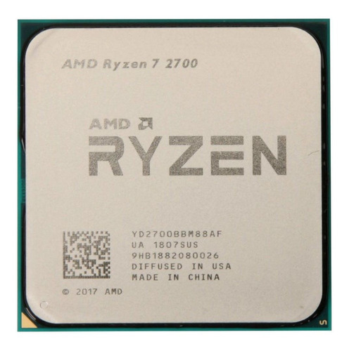 Procesador gamer AMD Ryzen 7 2700 YD2700BBM88AF de 8 núcleos y  4.1GHz de frecuencia