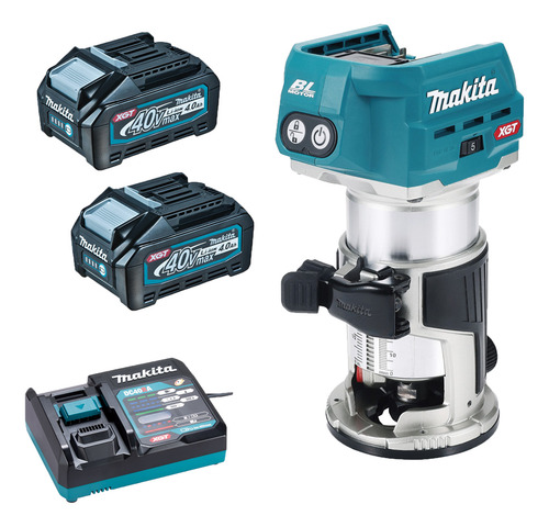 Tupia Laminadora 40v Xgt Rt001 2x Bateria 4.0ah Makita 220v
