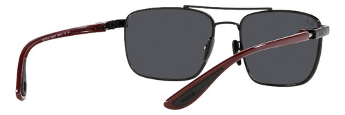 Lente De Sol Ray-ban 0rb3715m Ferrari Unisex Lifestyle Negro Dark Grey Black Dark Red