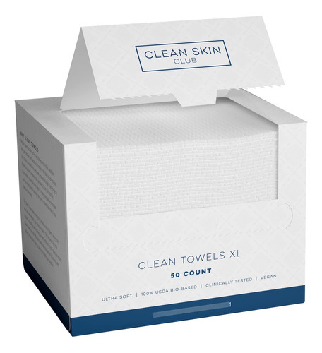 Clean Skin Club - Clean Toallas Xl | 1ª Toalla Facial Biod.