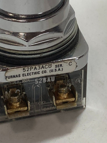 Furnas 52pa3acu Pushbutton Mushroom Red 3 Position 1no/1 Bbd