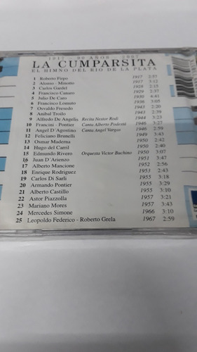 La Cumparsita 90 Años - Hugo Del Carril, Troilo - Cd / Kktus