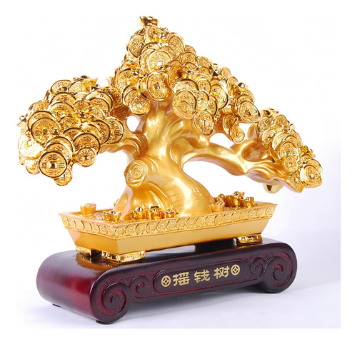 Fengshui -caishen Feng Shui Artificial Bonsai Tree, Resin Y