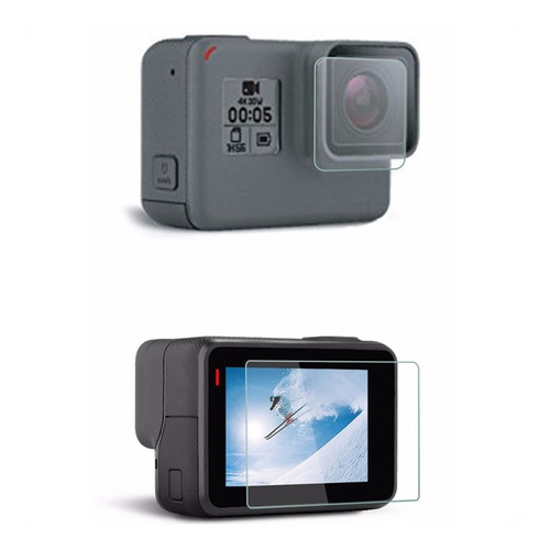 Vidrio Templado Protector Pantalla Lente Gopro Hero 5 6 7