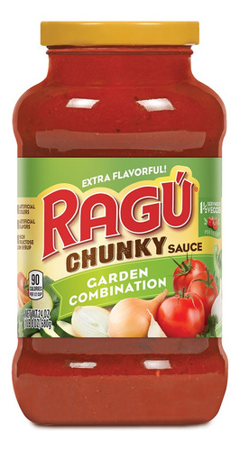 2 Pzs Ragu Salsa Para Pasta Tomate Con Trozos 680gr