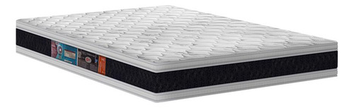 Cama Box Com Colchão De Espuma D45 Castor Black White Queen Cor Marrom