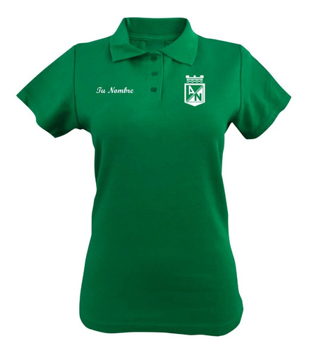Camiseta Tipo Polo Personalizada Atlético Nacional