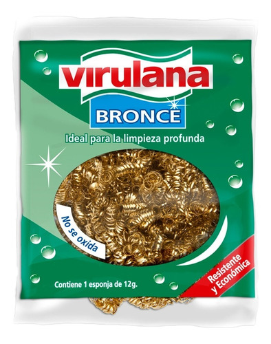Imagen 1 de 1 de Virulana Bronce Esponja De 16 Grs