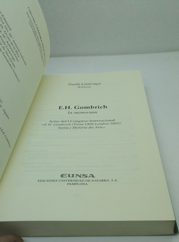 E.h. Gombrich. Lizarraga, Paula (ed.)