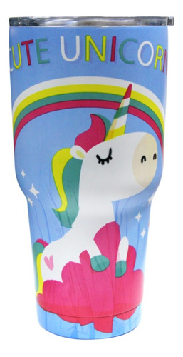 Vaso Yeti Rambler 30oz Tumbler - Unicornio Azul