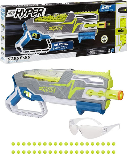 Siege-50 Nerf Hyper Lanzador 40 Recargas