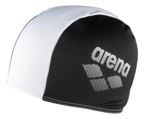 Gorra De Natación Arena  Polyester Ii Jr  Color Negro/blanco X Unidad 