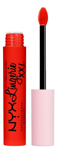 Labial NYX Professional Makeup Lip Lingerie XXL Lingerie XXL color on fuego mate