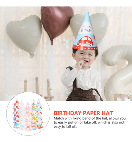 Gorro De Fiesta De Cumpleaños Con Dibujos Animados, Foto, 25