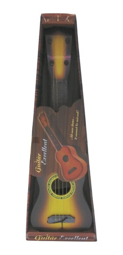 Guitarra Ukelele Infantil Diseño Simil Madera 4 Cuerdas Edu