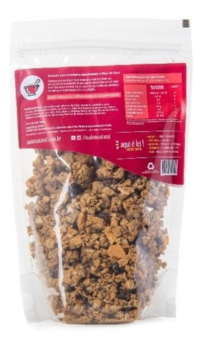 Imagem 4 de 5 de Granola Artesanal De Cranberry - 200g - Made In Natural