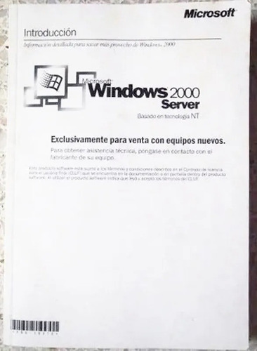 Manual Original Windows 2000 Server