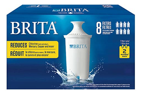 Paquete De 8 Filtros De Repuesto Brita