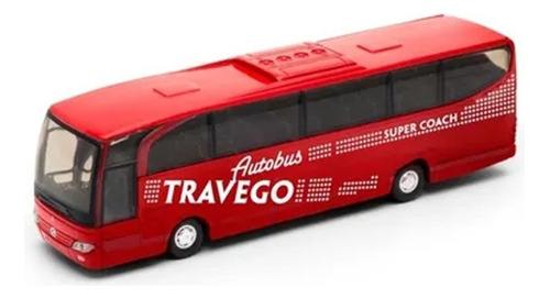 Welly 1:64 Mercedes Benz Travego Rojo Colectivo Bus