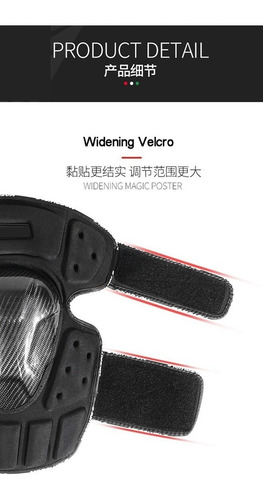 Rodilleras Niño O Mujer Motociclista Patineta Fibra Carbono