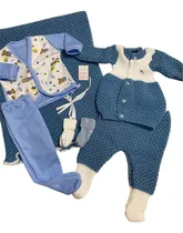 Comprar Ajuar Bebé: Rebozo, Conj Dralon, Conj Algodón, Gorro Y Media