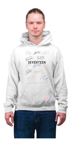 Sudadera Seventeen  Firmas Kpop Niños / Mujer/ Hombre