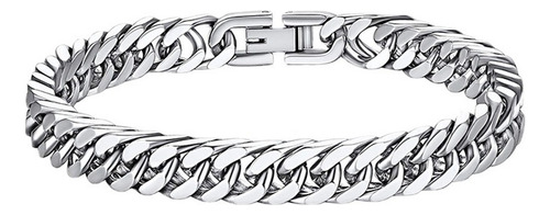 Pulsera Cubana Cadena De Hiphop Acero Inoxidable Para Hombre