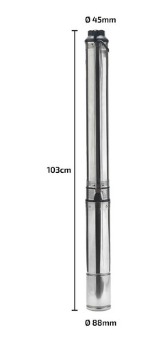 Imagen 4 de 10 de Bomba Sumergible Pozo 1,5 Hp 6500 L/h Napa 4 Pulgadas Cable