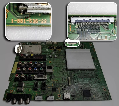 Placa Principal Kdl-60ex505 1-881-636-22 4 Meses Nfe (Usado)