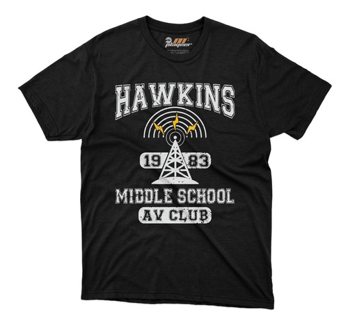 Playera Stranger Things Hawkins Escuela Eleven Once Mike 