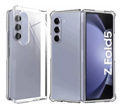 Funda Para Samsung Z Fold 5 Tpu Clear Case Reforzada 