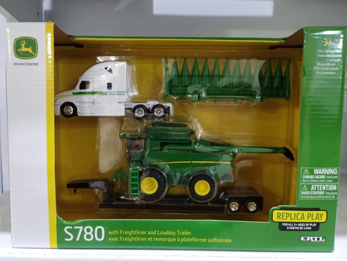 Semi Y Cosechadora S780 Replica 1/64 John Deere 