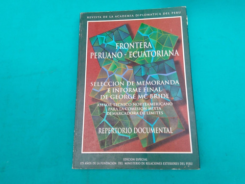 Mercurio Peruano: Libro Peru Ecuador Mc Bride 274p1996 L98