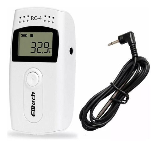Data Logger Temperatura Con Sonda Cadena Frío Elitech Rc-4