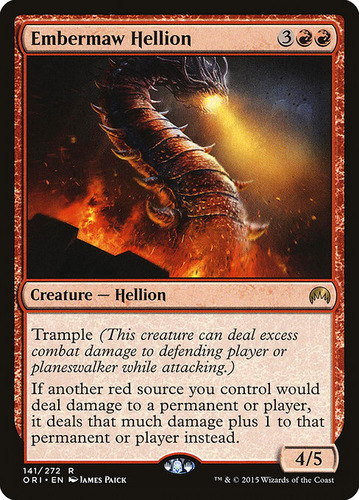 Carta Magic Embermaw Hellion X 4 Unidades Playset Mtg