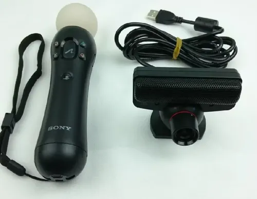 Kit Playstation Move Ps3 Bastão Jogo E Câmera | Parcelamento sem juros