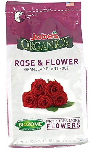 Jobe's 9426 Granular Plant Food Flower & Rose, 4lbs