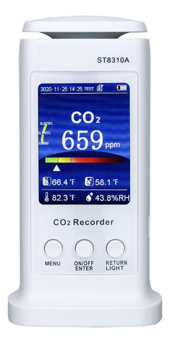 Registrador Co2 Con Wifi Y Pantalla Lcd Analizador De Gas