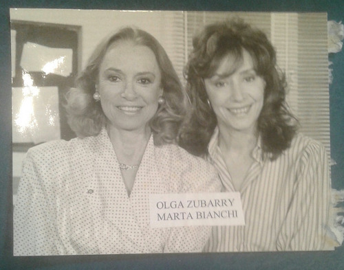 Actriz Olga Zubarry Marta Bianchi Foto Antigua