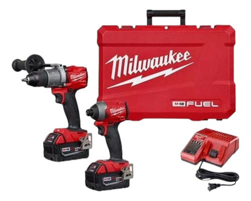 Taladro Percutor Y Atornillador Milwaukee 18v Fuel 2bat Wifi