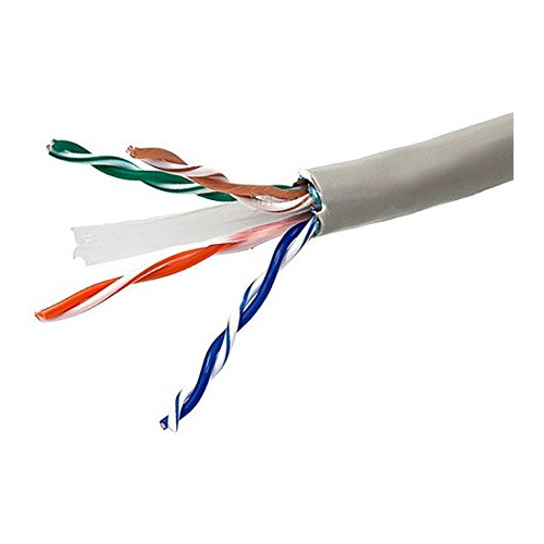 25 Ft Electronic Master Gris Red Cable Utp Cat6 550 Mhz Dato