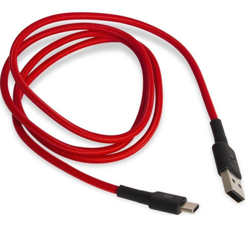 Cable Usb Tipo-c Xiaomi Mi Braided Usb 100cm Rojo