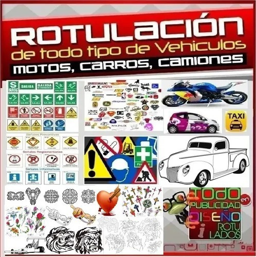 Vectores Rotulados Autos Motos Tuning Stickers Pegatinas