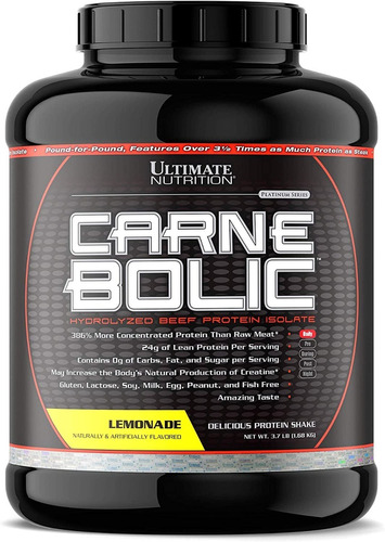 Ultimate Nutrition | Carnebolic Beef Isolate | 4lb | Lemon