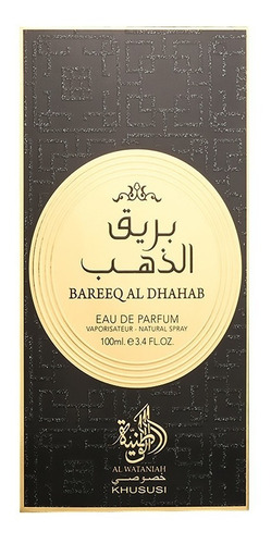 Perfume Árabe Al Wataniah Bareeq Al Dhahab 100ml Eau De Parf