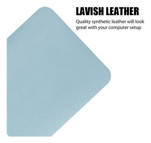So Keyboard Mouse Mat Mouse Pad Pu Leather Desk Mat