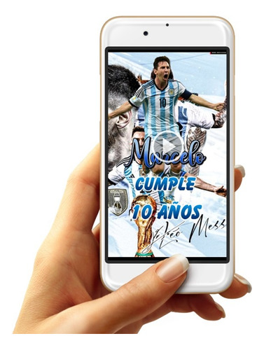 Video Invitación Digital Animada Lionel Leo Messi Exclusiva 