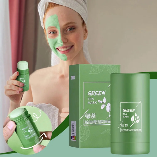 1 Mascarilla De Té Verde En Barra En Forma De V, Sin Poros,