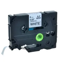 Comprar Negro Sobre Blanco Etiqueta Cinta 6mm Tze-211 Tz-211 Para P7